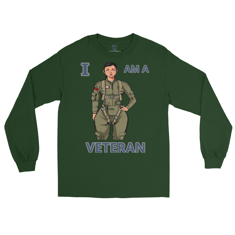 I AM A VETERAN TOO SIKS Long Sleeve Shirt - Image 18