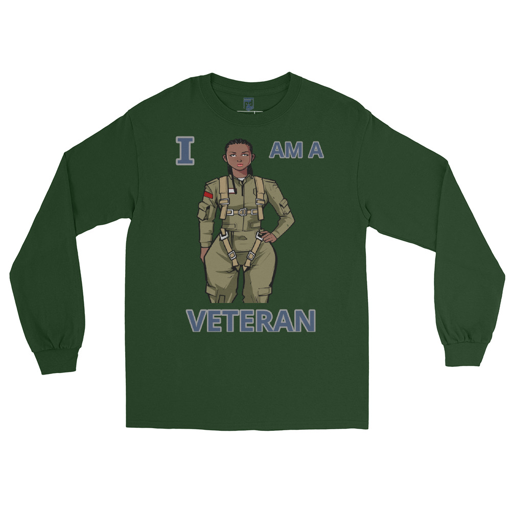 I AM A VETERAN TOO SIKS Long Sleeve Shirt - Image 18