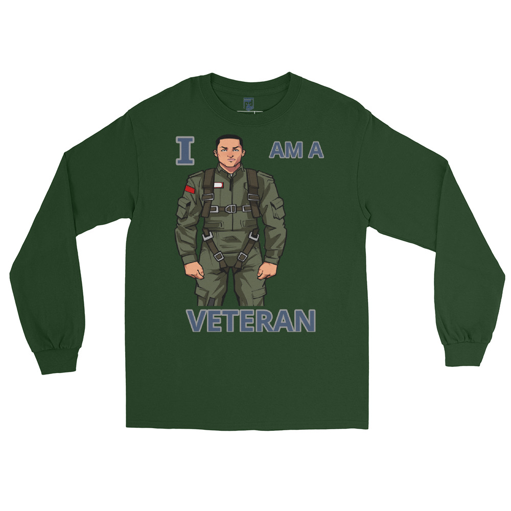 I AM A VETERAN TOO SIKS Long Sleeve Shirt - Image 18