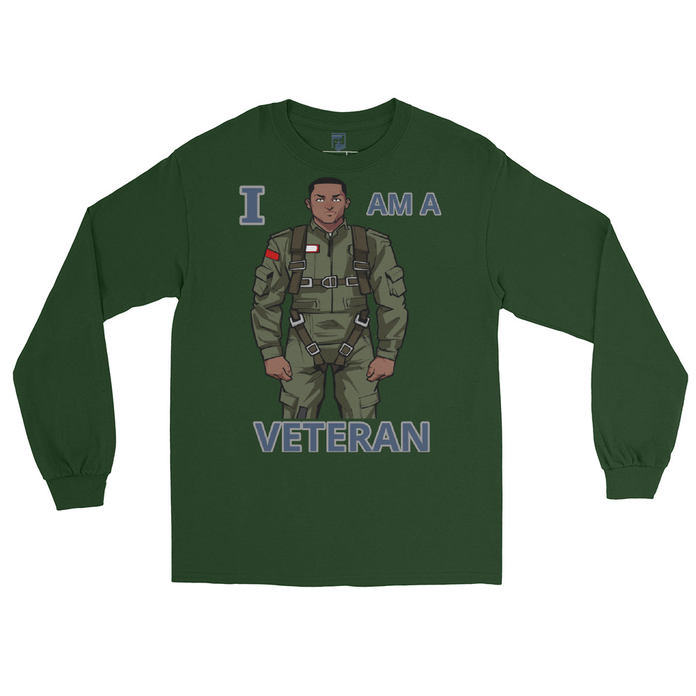 I AM A VETERAN TOO SIKS Long Sleeve Shirt - Image 18