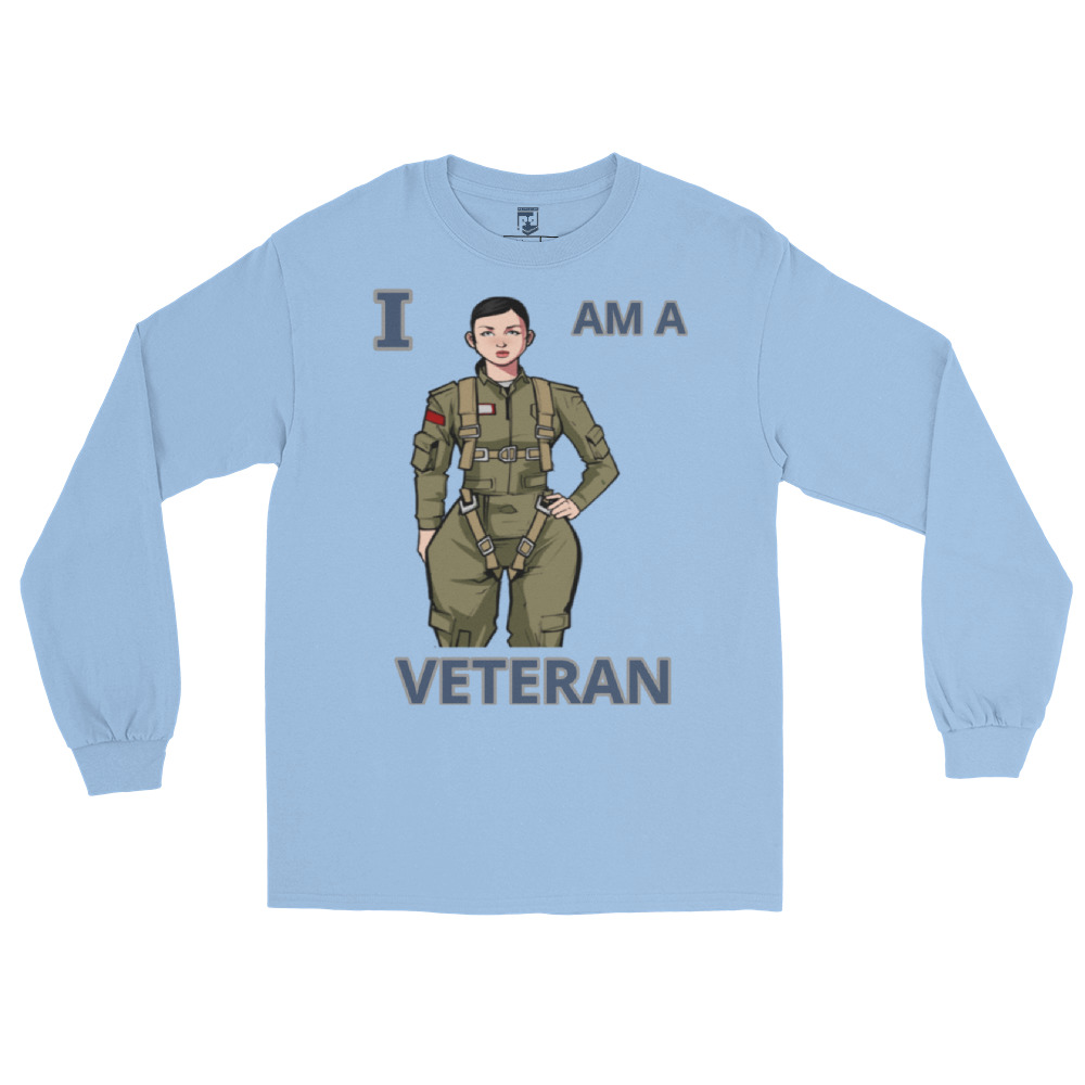 I AM A VETERAN TOO SIKS Long Sleeve Shirt - Image 25