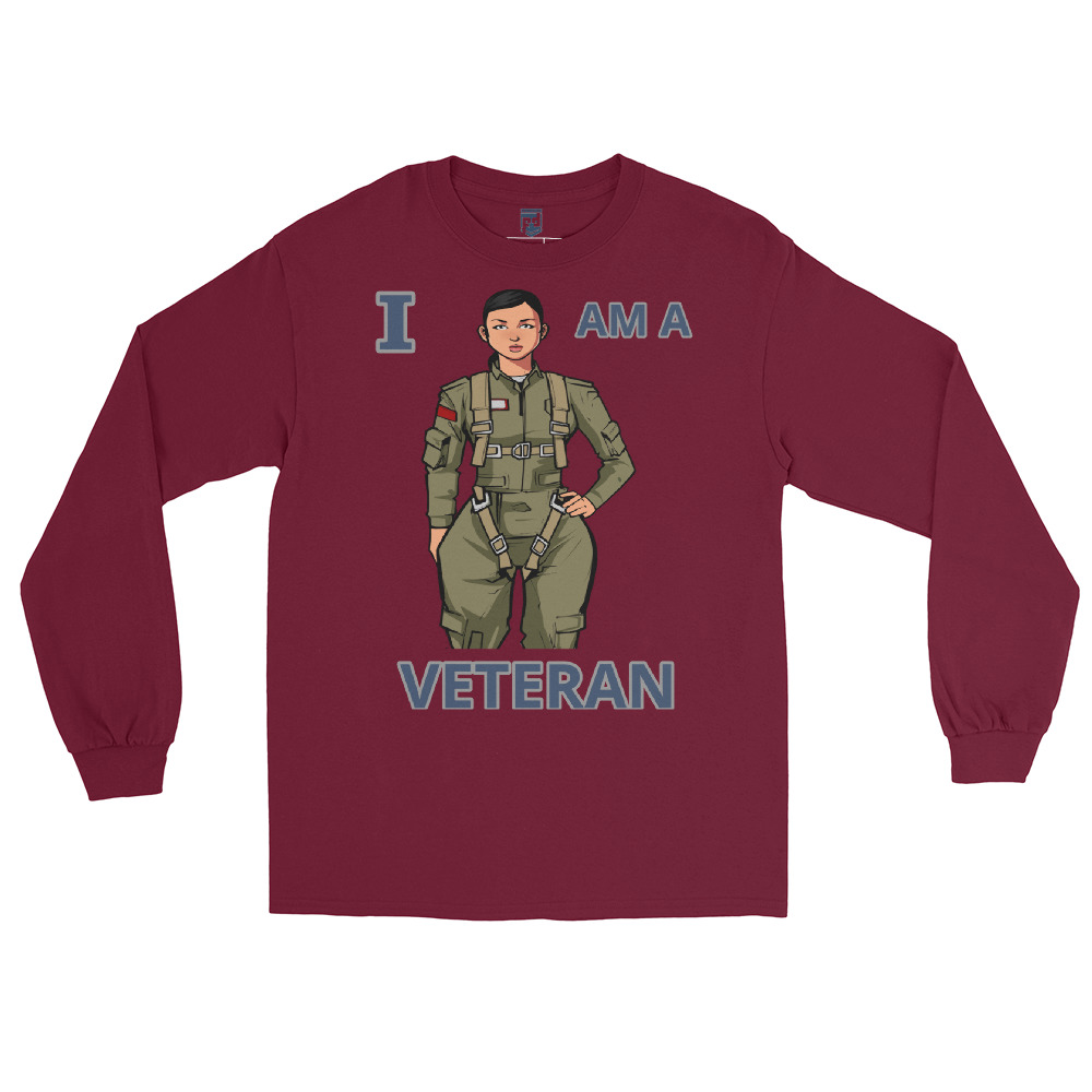 I AM A VETERAN TOO SIKS Long Sleeve Shirt - Image 17