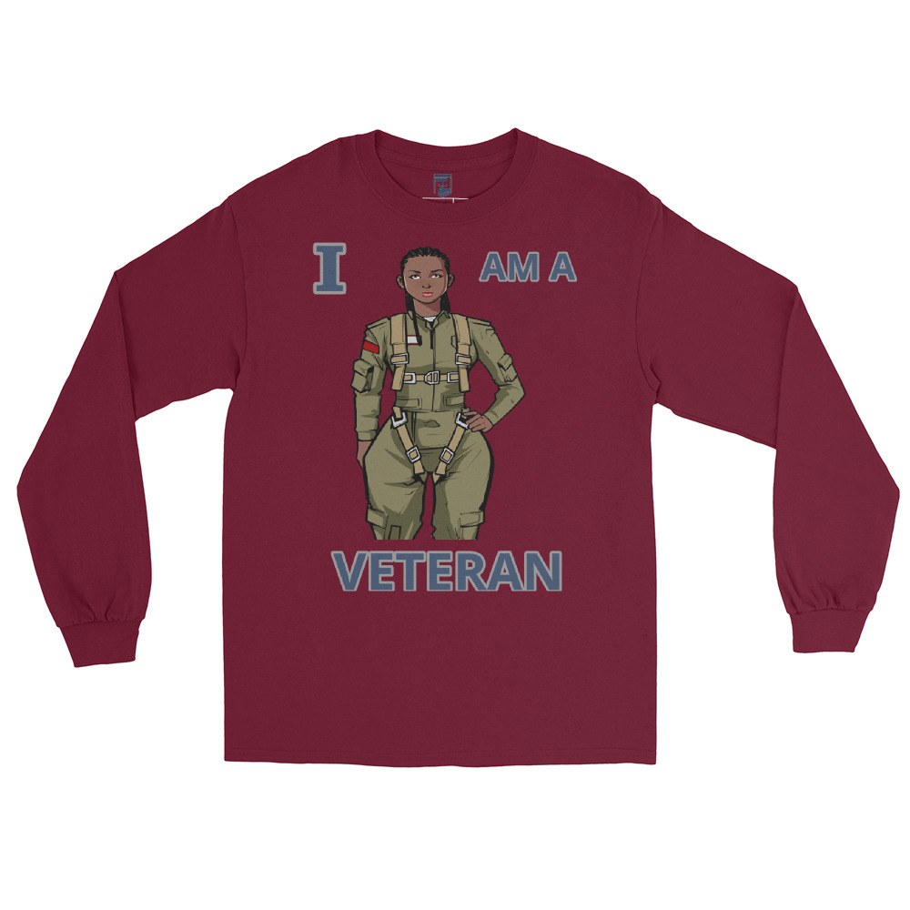 I AM A VETERAN TOO SIKS Long Sleeve Shirt - Image 17