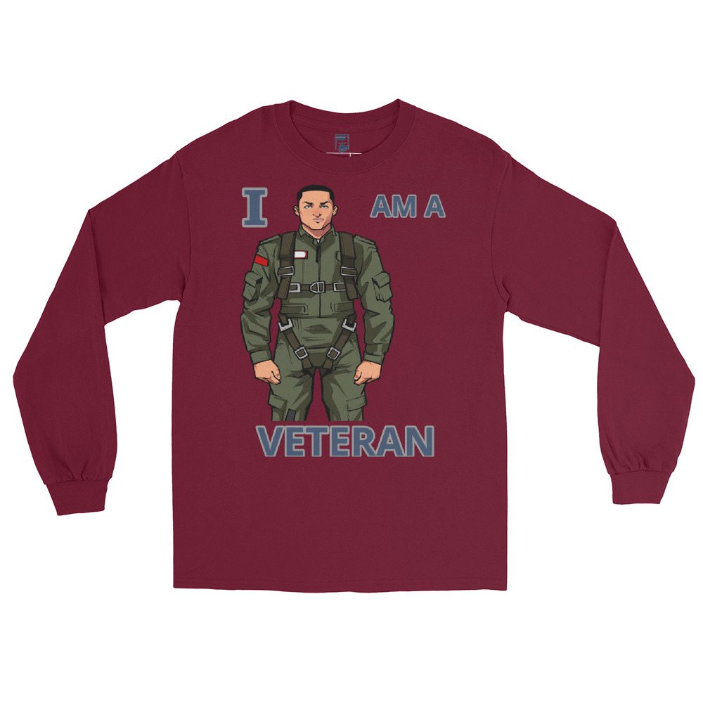 I AM A VETERAN TOO SIKS Long Sleeve Shirt - Image 17