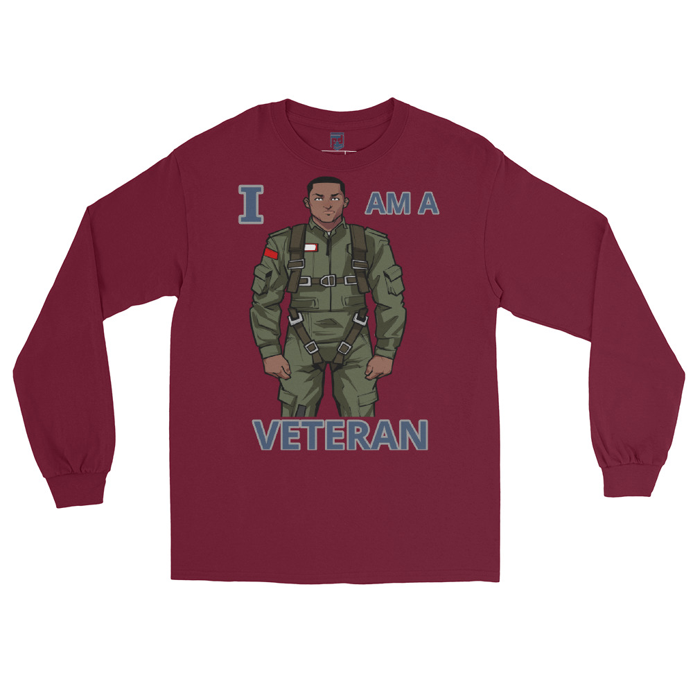 I AM A VETERAN TOO SIKS Long Sleeve Shirt - Image 17