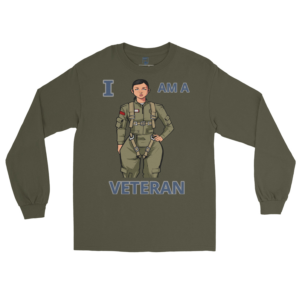 I AM A VETERAN TOO SIKS Long Sleeve Shirt - Image 21