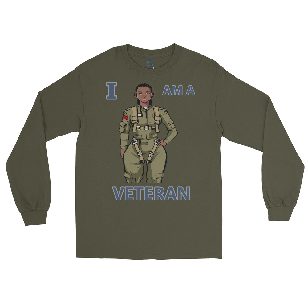 I AM A VETERAN TOO SIKS Long Sleeve Shirt - Image 21