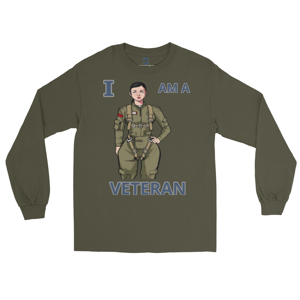 I AM A VETERAN TOO SIKS Long Sleeve Shirt - Image 21
