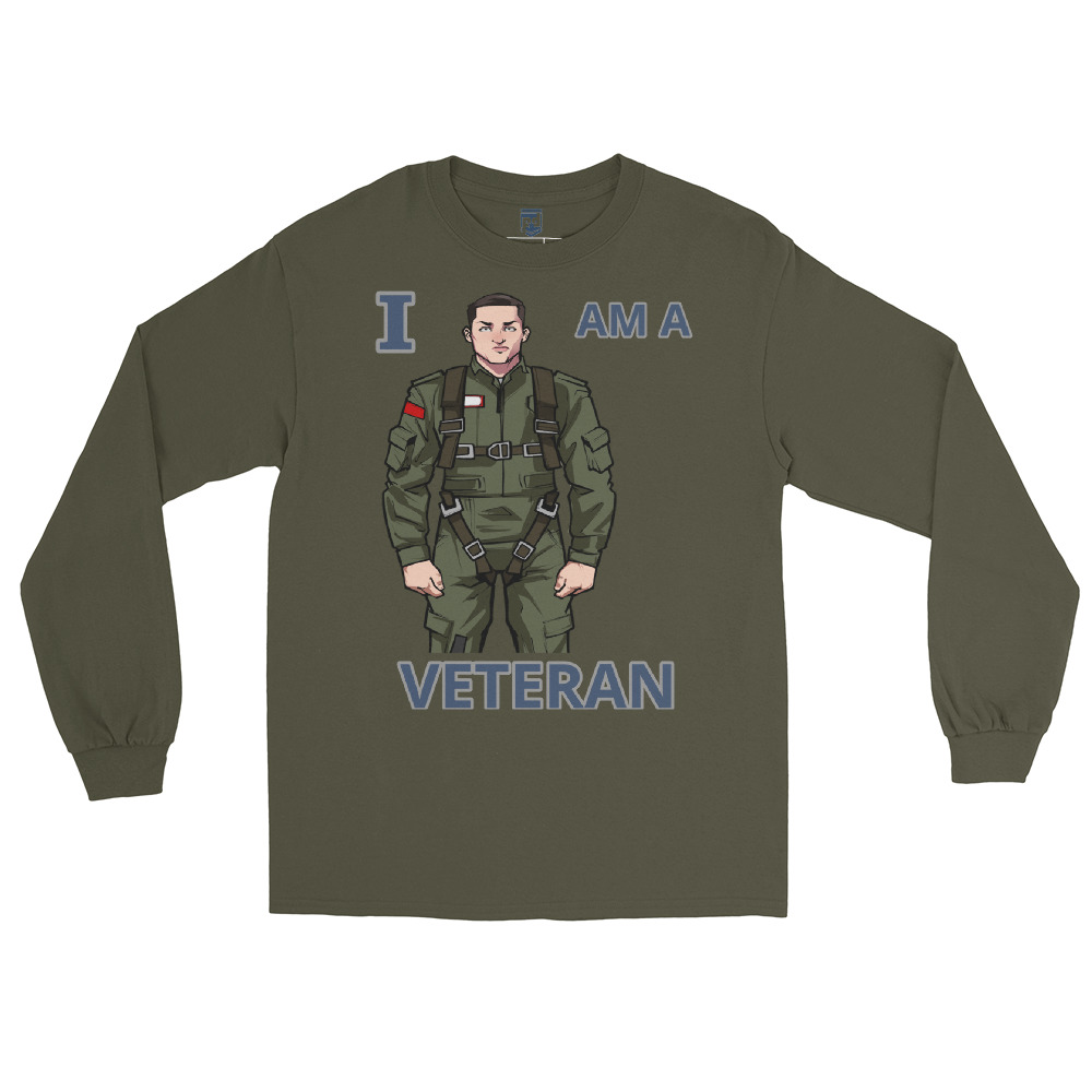 I AM A VETERAN TOO SIKS Long Sleeve Shirt - Image 21