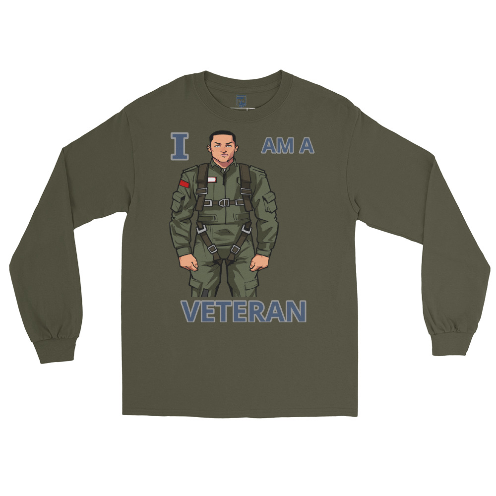 I AM A VETERAN TOO SIKS Long Sleeve Shirt - Image 21