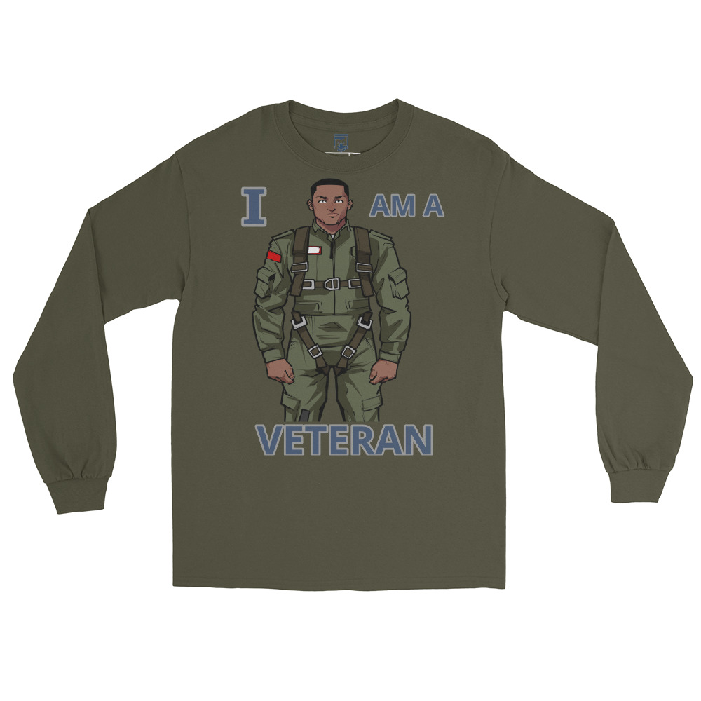 I AM A VETERAN TOO SIKS Long Sleeve Shirt - Image 21