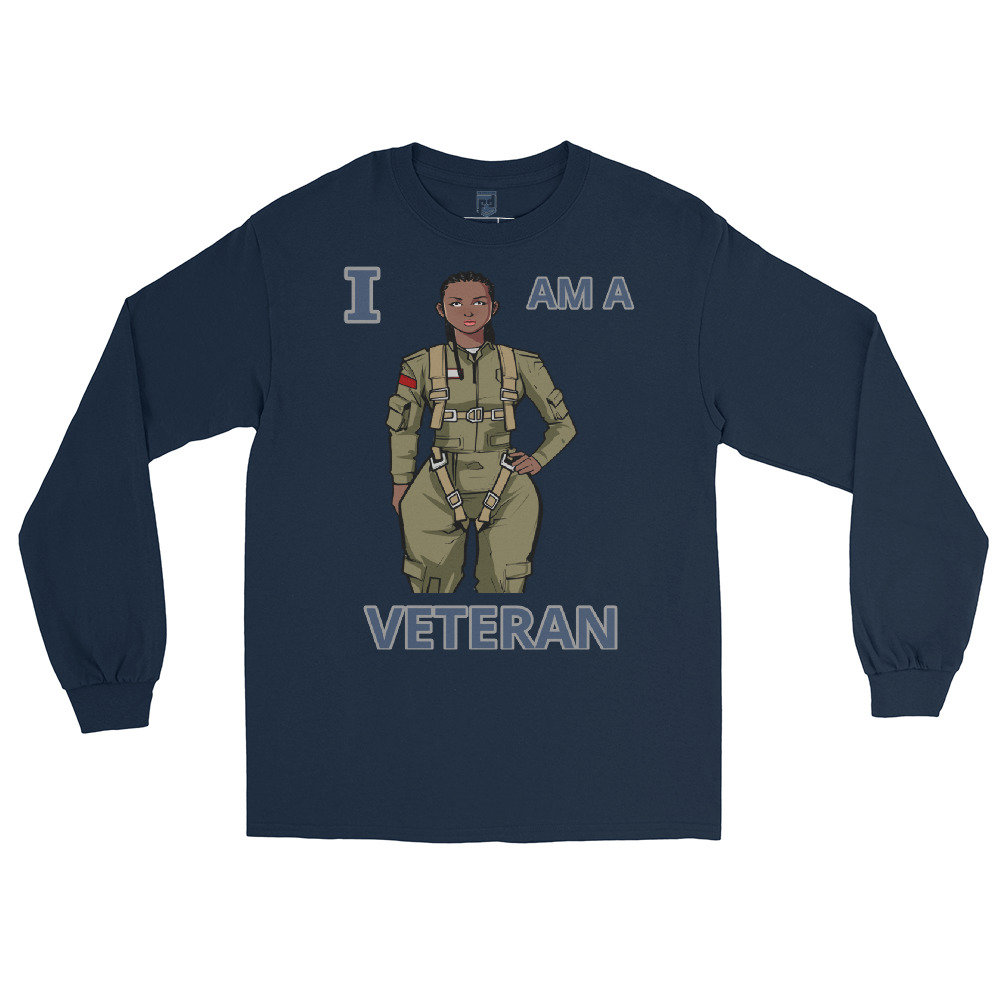 I AM A VETERAN TOO SIKS Long Sleeve Shirt - Image 16