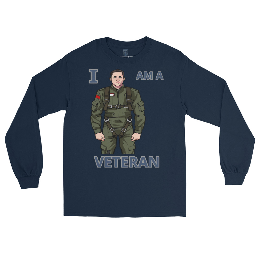 I AM A VETERAN TOO SIKS Long Sleeve Shirt - Image 16