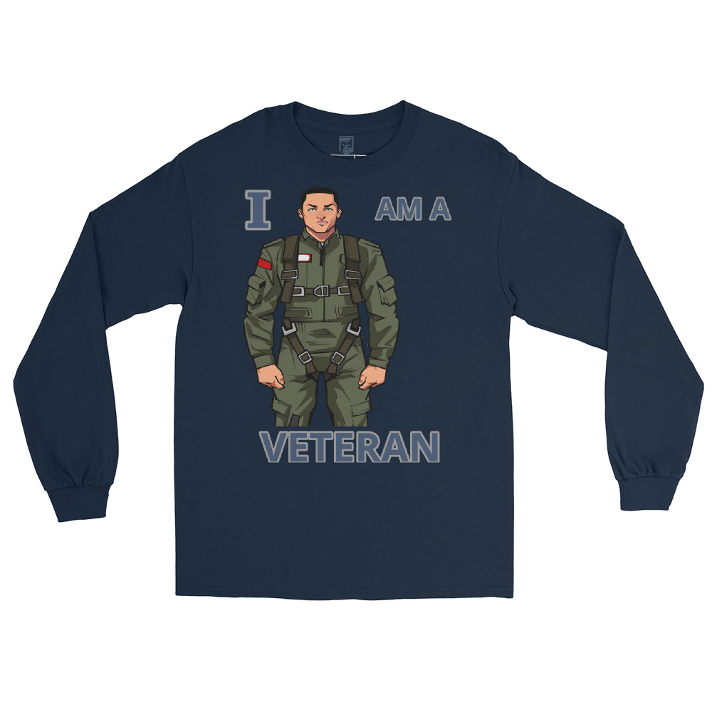 I AM A VETERAN TOO SIKS Long Sleeve Shirt - Image 16