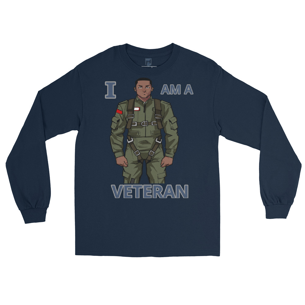 I AM A VETERAN TOO SIKS Long Sleeve Shirt - Image 16