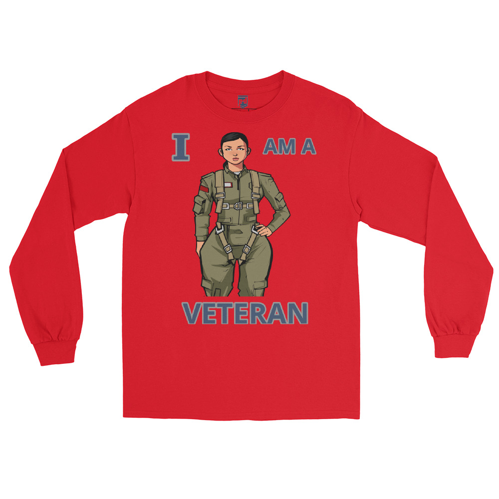 I AM A VETERAN TOO SIKS Long Sleeve Shirt - Image 19