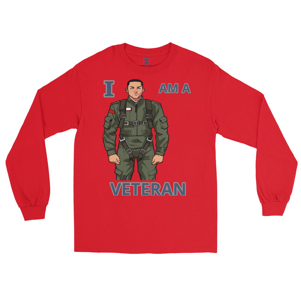 I AM A VETERAN TOO SIKS Long Sleeve Shirt - Image 19