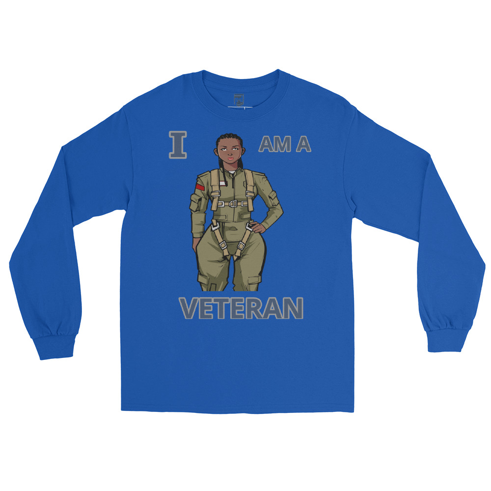 I AM A VETERAN TOO SIKS Long Sleeve Shirt - Image 20