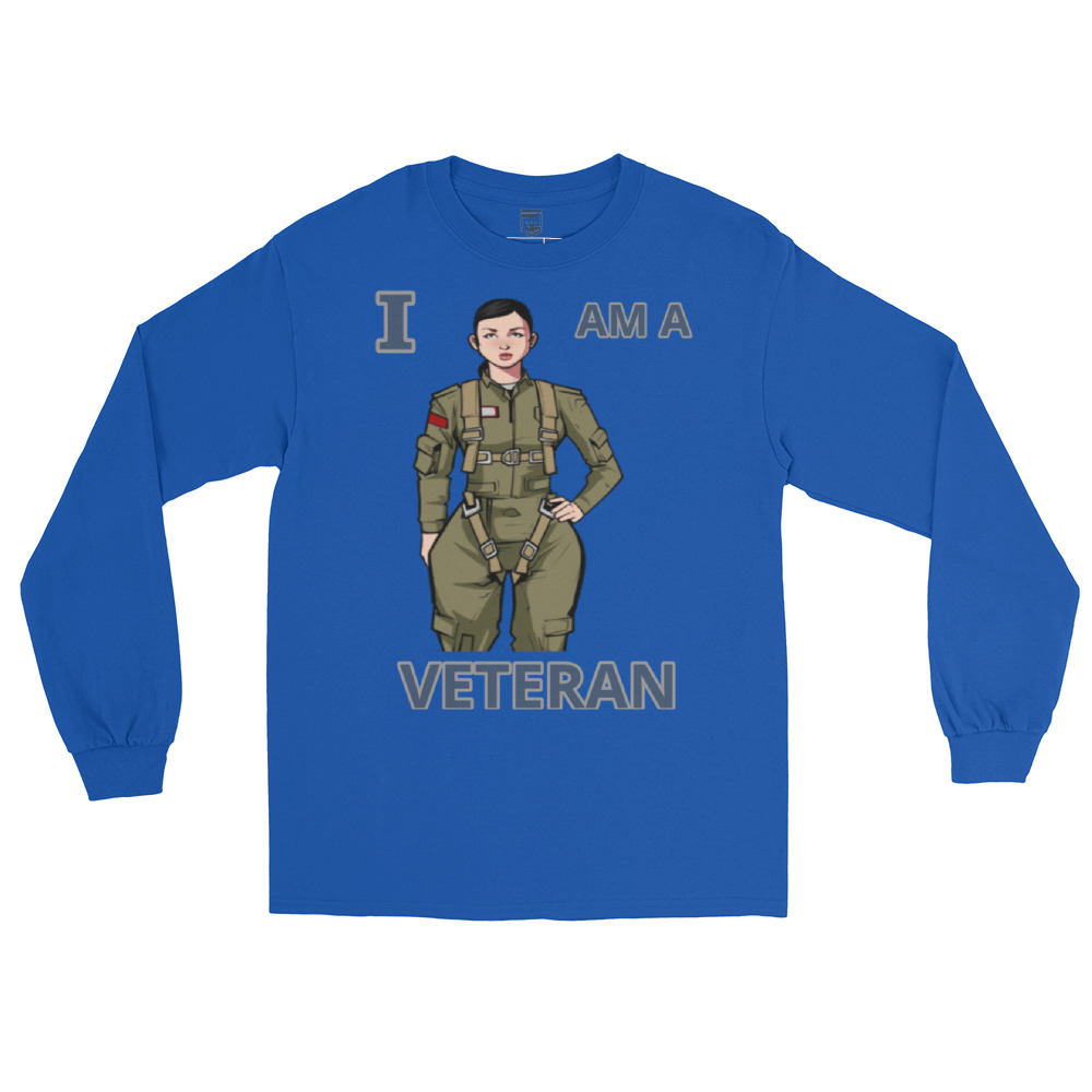 I AM A VETERAN TOO SIKS Long Sleeve Shirt - Image 20