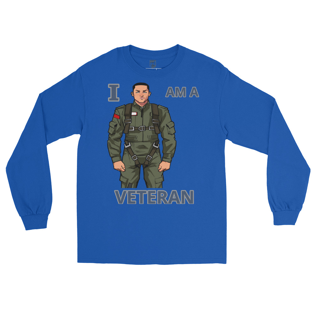 I AM A VETERAN TOO SIKS Long Sleeve Shirt - Image 20