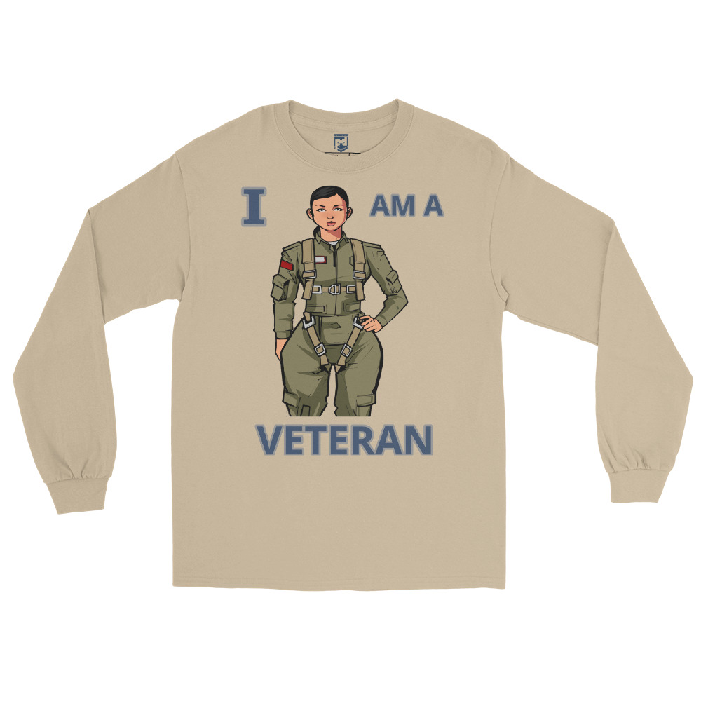 I AM A VETERAN TOO SIKS Long Sleeve Shirt - Image 26