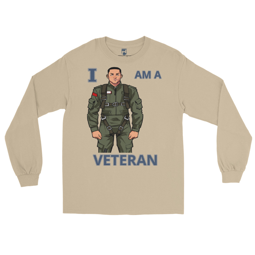 I AM A VETERAN TOO SIKS Long Sleeve Shirt - Image 26