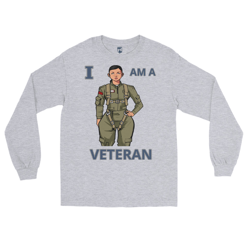 I AM A VETERAN TOO SIKS Long Sleeve Shirt - Image 24
