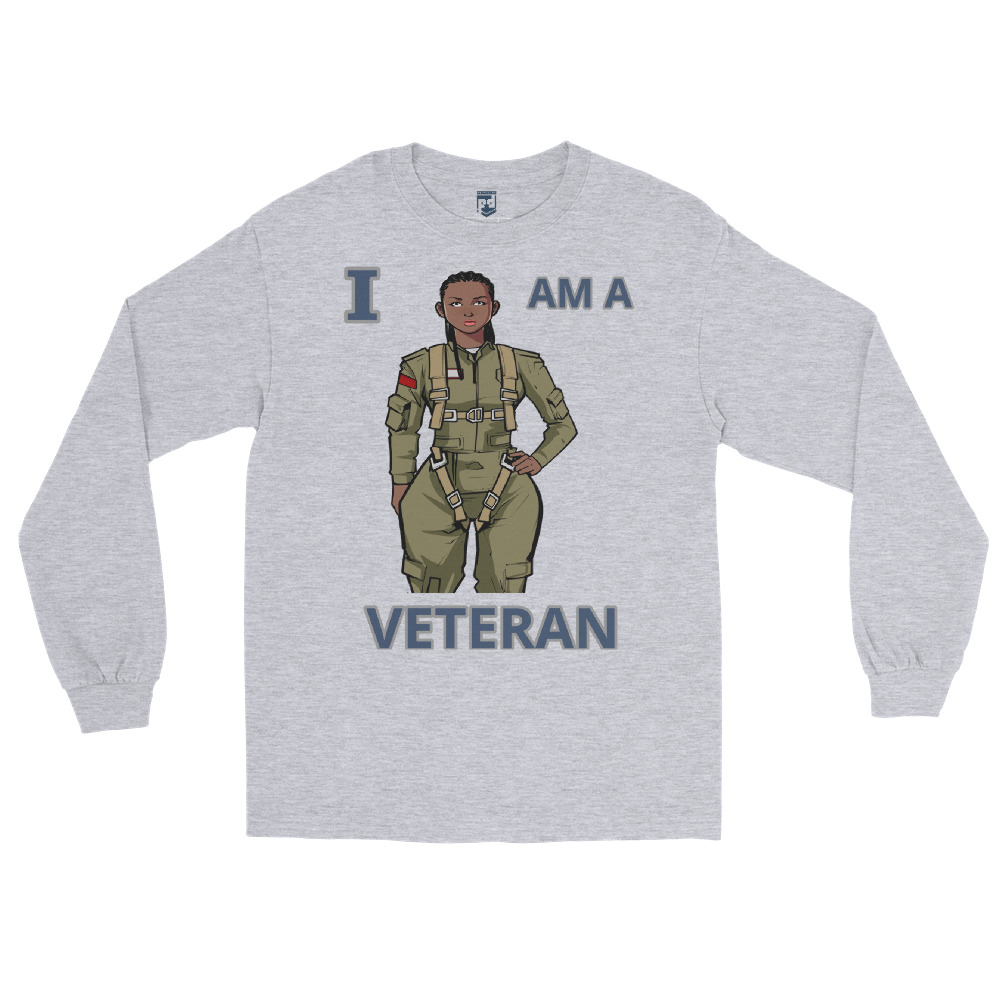 I AM A VETERAN TOO SIKS Long Sleeve Shirt - Image 24