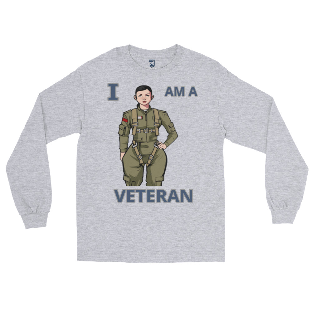 I AM A VETERAN TOO SIKS Long Sleeve Shirt - Image 24
