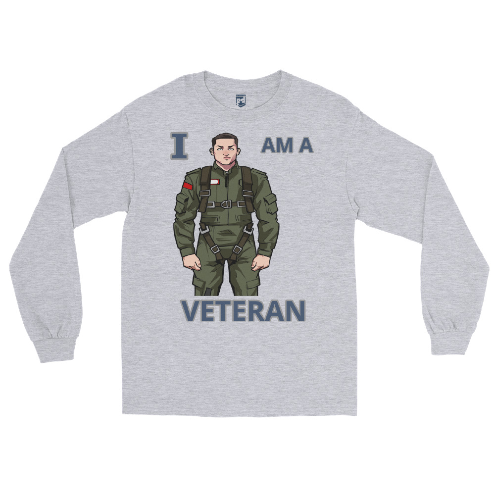 I AM A VETERAN TOO SIKS Long Sleeve Shirt - Image 24