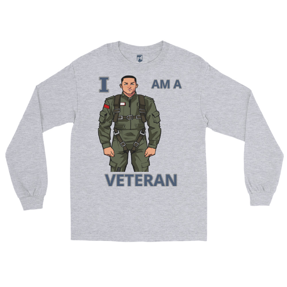 I AM A VETERAN TOO SIKS Long Sleeve Shirt - Image 24