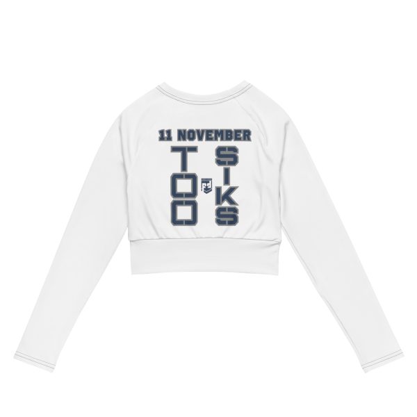I AM A VETERAN TOO SIKS Recycled Long-Sleeve Crop Top